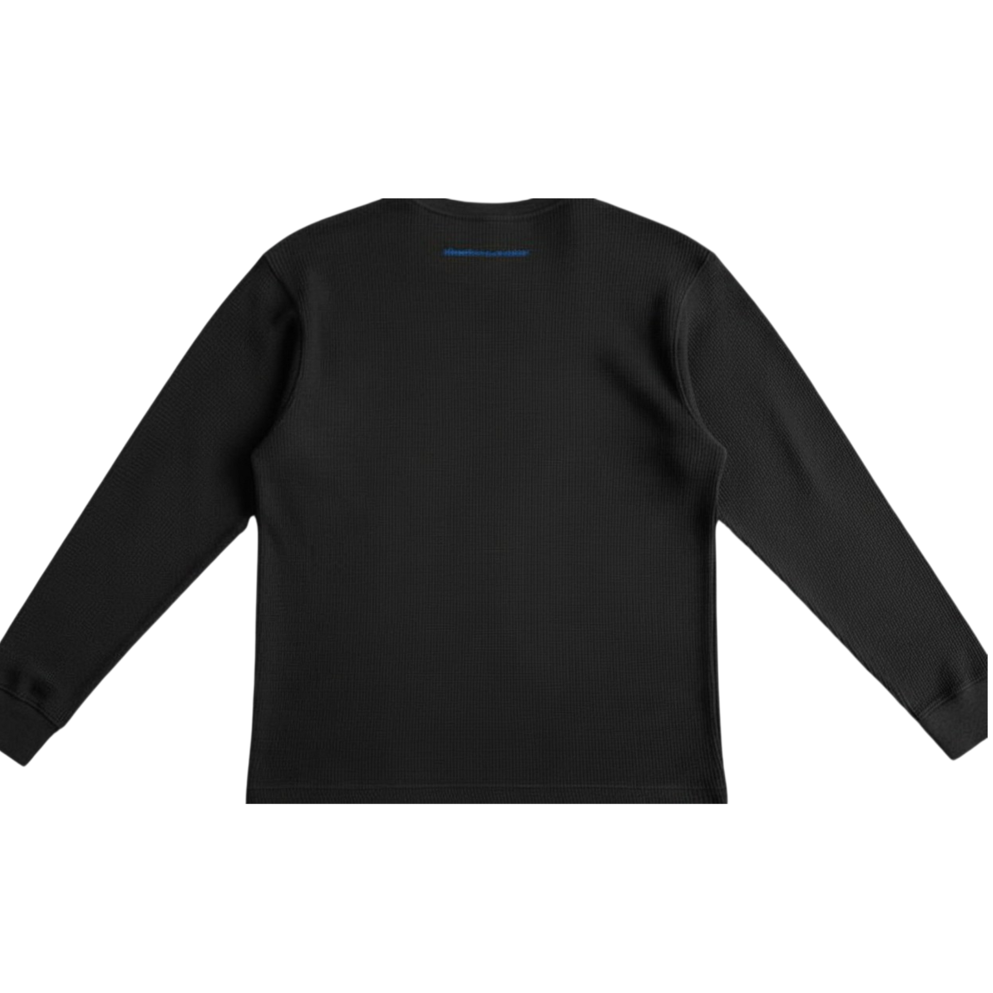 Black long-sleeve shirt on a white background