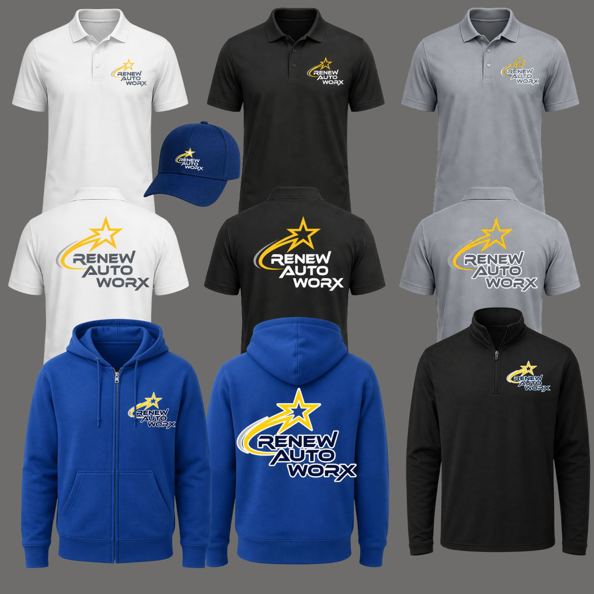 Custom Apparel for Renew Auto Worx