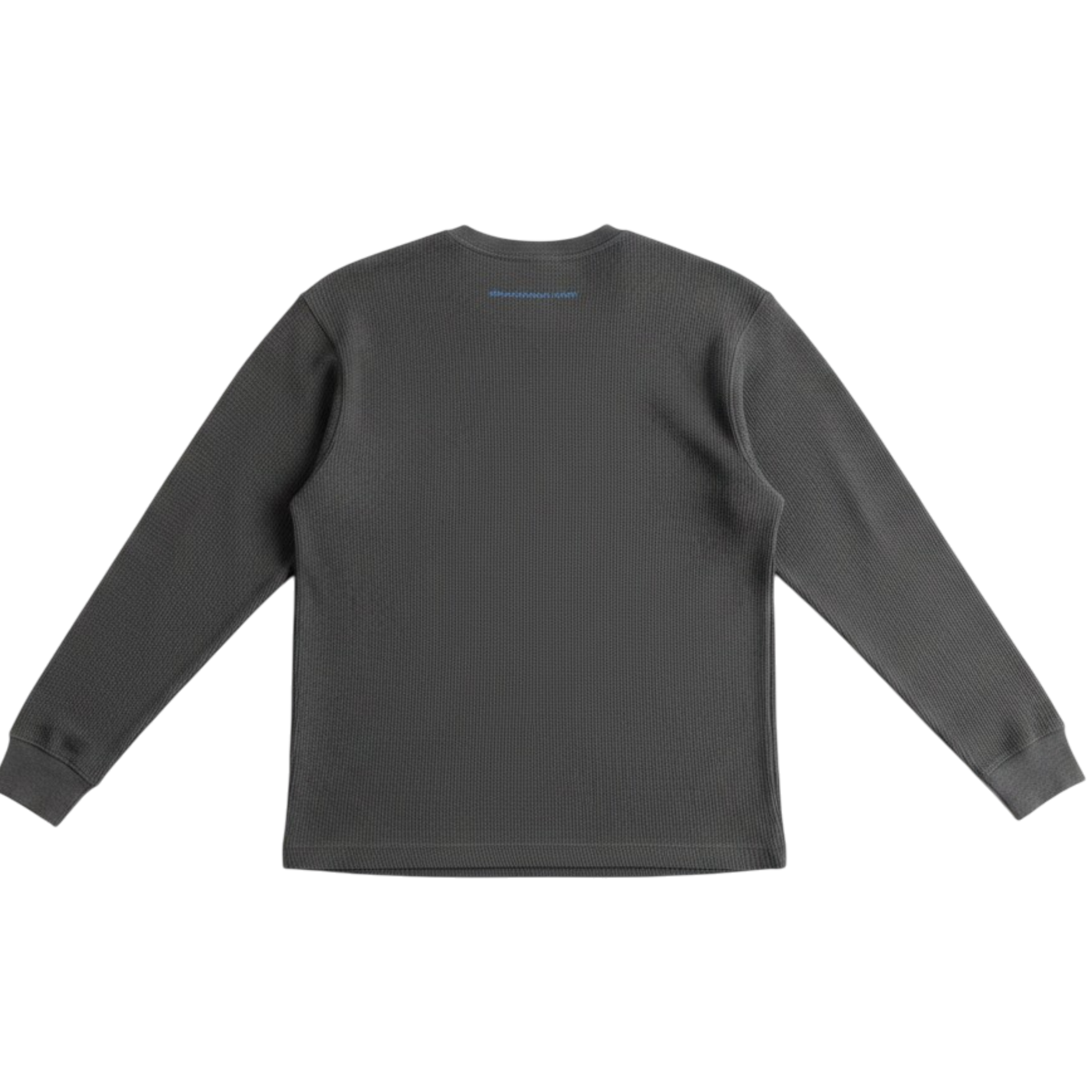 Gray long-sleeve shirt on a white background